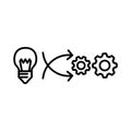 Implementation icon, vector illustration