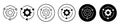 Implementation icon vector set on white background