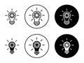 Implementation icon vector set on white background