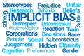 Implicit Bias Word Cloud Royalty Free Stock Photo