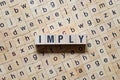 Imply word concept on cubes