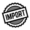 Import black stamp Royalty Free Stock Photo