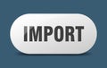 import button. import sign. key. push button. Royalty Free Stock Photo