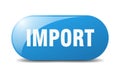 import button. import sign. key. push button. Royalty Free Stock Photo