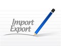 import export sign message illustration design Royalty Free Stock Photo