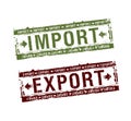 Import and export stamps