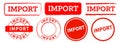 import red rubber stamp label sticker sign for business industry commerce product Royalty Free Stock Photo