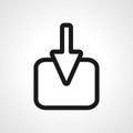 import line icon. download linear outline icon