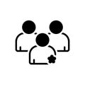 Black solid icon for Importance, people and like Royalty Free Stock Photo