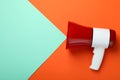 Important announcement concept with megaphone, space for text Royalty Free Stock Photo