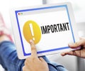 Important Notification Alert Exclamation Point Concept Royalty Free Stock Photo