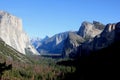 Important peaks from Tunnel View, Yosemite National Park, California, Royalty Free Stock Photo