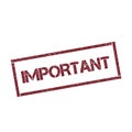 Important rectangular stamp. Royalty Free Stock Photo