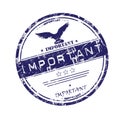 Important stamp Royalty Free Stock Photo