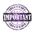 Important stamp Royalty Free Stock Photo