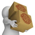 Important Stamp On Boxes Shows Critical Delivery Royalty Free Stock Photo