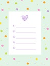 Important things note template. Printable