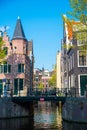 Important tourist attraction in Amsterdam - the small canals in the city center.