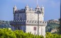 Important tourist attraction in Lisbon - The Tower of Belem Royalty Free Stock Photo