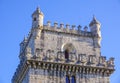 Important tourist attraction in Lisbon - The Tower of Belem Royalty Free Stock Photo