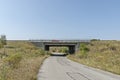 Important transport bridge of highway over minor road between Vakarel and Paunovo villages, Ihtiman Municipality