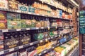 Imported beers at Whole Foods store