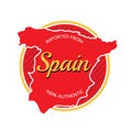 Imported from Spain Label Royalty Free Stock Photo