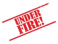 Under fire warning Royalty Free Stock Photo