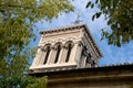 The imposing bell tower of the Cathedral of Valence in France