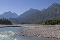 River valley of the Lech in Tyrol