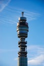 The BT Tower overlooking London, UK