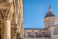 Imposing Church tower dome in Dubrovnik