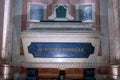 Imposing coffin of the Afonso de Albuquerque inside the National Pantheon in Lisbon