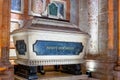 Imposing coffin of the infante D.Henrique inside the National Pantheon in Lisbon