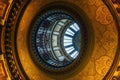 The imposing dome in the entrance hall of Teylers Museum, Haarlem, North Holland, The Netherlands