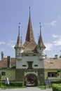 Imposing image of the ecaterina gate of Brasov on a summer day Royalty Free Stock Photo