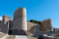 The imposing medieval city wall of Avila Royalty Free Stock Photo