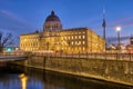 The imposing rebuilt Berlin City Palace at dawn Royalty Free Stock Photo