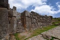 The imposing walls that characterize the Inca Archaeological Park of Sacsayhuaman in Cusco in Peru