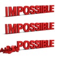 Impossible becomes possible
