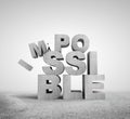 Impossible concept Royalty Free Stock Photo