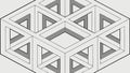 Impossible Cube Optical Illusion Vector, Abstract Design, vector design Generative AI Royalty Free Stock Photo