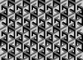 Impossible cubes pattern, isometric background, 3d vector cubes texture abstract template
