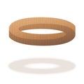 Impossible Figure Optical Illusion Wooden Ring