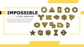 impossible geometric shape landing header vector Royalty Free Stock Photo