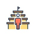 Color illustration icon for Impossible, improbable and unthinkable