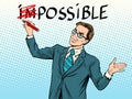 Impossible possible business concept Royalty Free Stock Photo