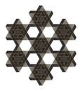 Impossible star of David Royalty Free Stock Photo