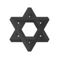 Impossible star of David. Vector Royalty Free Stock Photo