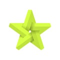 Impossible star. Vector Illustrstion Royalty Free Stock Photo